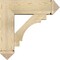Ekena Millwork Merced Arts and Crafts Rough Sawn Bracket w/ Offset Brace, Douglas Fir, 8"W x 26"D x 26"H BKT0806X26X26MRC03RDF - alternate 2